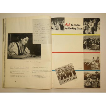 Revista internacional nazi Freude und Arbeit - Amigos y alegría Heft 1, 1. Enero 1936. Espenlaub militaria
